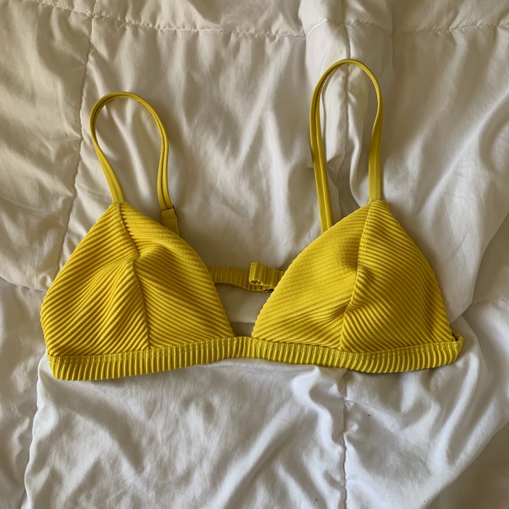 Mustard Yellow Hollister Bikini Top
